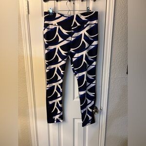 Chico's Bold Navy and White Leggings